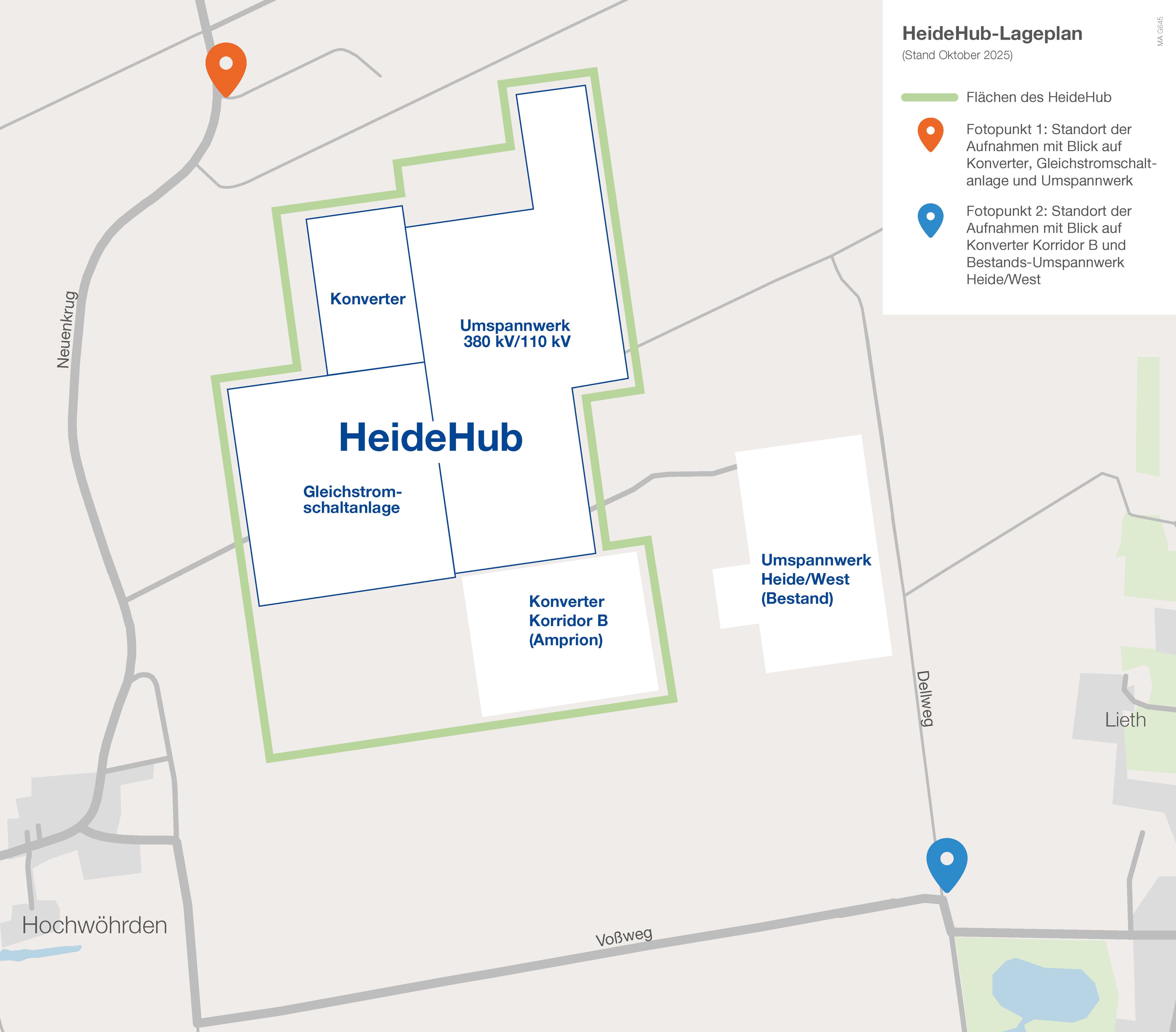 Lageplan mit Fotopunkten